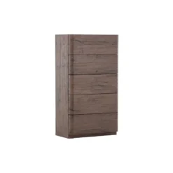 Ladekast 5 Lades - Donkerbruin MDF - 55x35x100cm - Noble