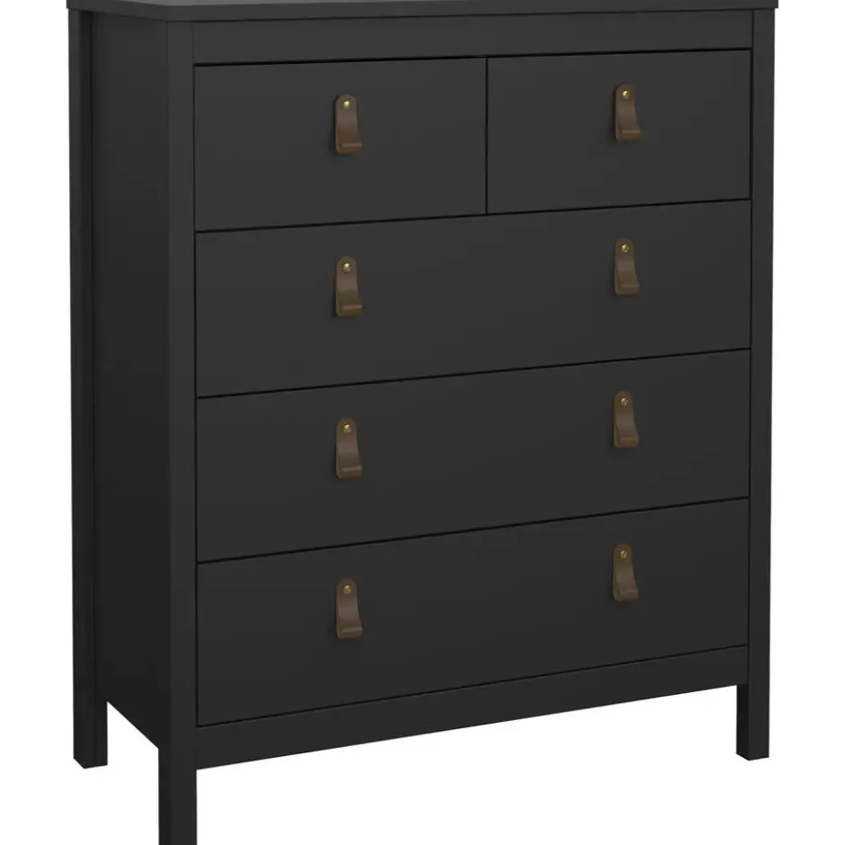 Ladekast Madeira - zwart - 99x82x38 cm