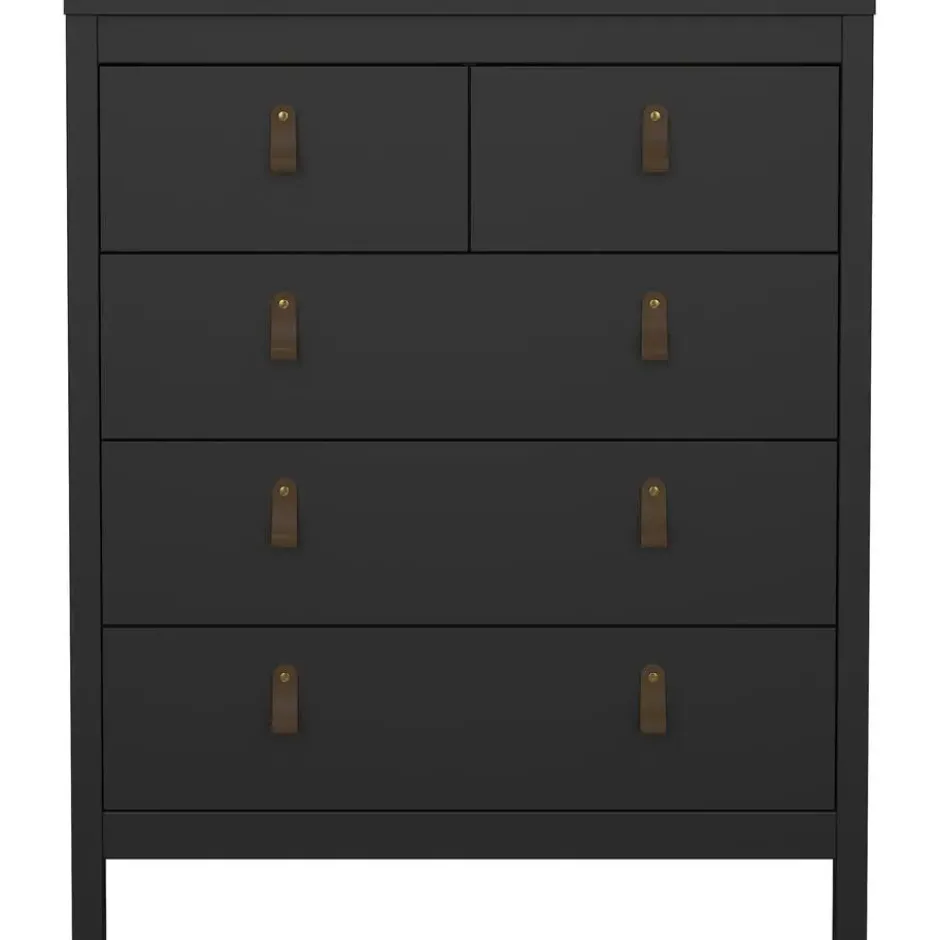 Ladekast Madeira - zwart - 99x82x38 cm
