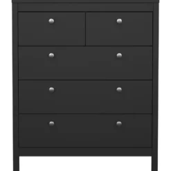 Ladekast Madeira - zwart - 99x82x38 cm