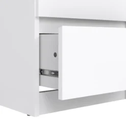 Ladekast Naia hoog 5 lades - hoogglans wit - 111,3x40,2x50 cm