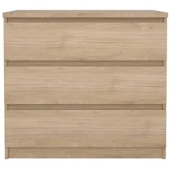 Ladekast Naia 3 lades - eikenkleur - 70,1x77x50 cm
