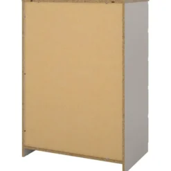 Ladekast Naia 5 lades - greige/eiken - 111,3x77x50 cm