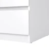 Ladekast Naia 3 lades - hoogglans wit - 70,1x76,8x50 cm