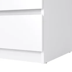 Ladekast Naia 3 lades - hoogglans wit - 70,1x76,8x50 cm