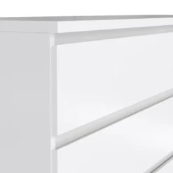 Ladekast Naia 6 lades - hoogglans wit - 70x153,6x50 cm