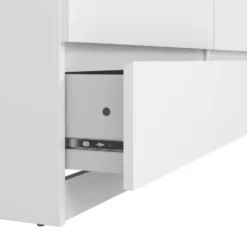 Ladekast Naia 6 lades - hoogglans wit - 70x153,6x50 cm