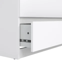 Ladekast Naia 5 lades - hoogglans wit - 111,3x76,8x50 cm
