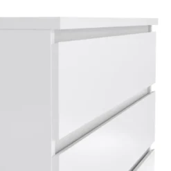 Ladekast Naia 5 lades - hoogglans wit - 111,3x76,8x50 cm