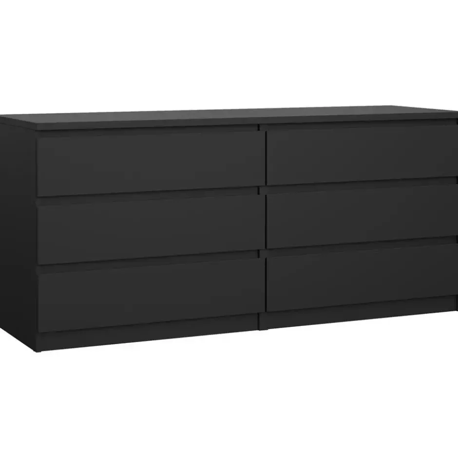 Ladekast Naia - 6 lades - mat zwart