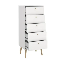 Ladekast Wit - 50x39x120cm - Bodo
