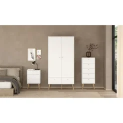 Ladekast Wit - 50x39x120cm - Bodo