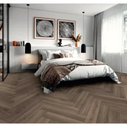 Laminaat Herringbone - visgraat donker eiken