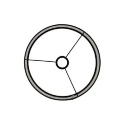 Lampenkap cilinder LIVIGNO - 40-40-30cm - zwart