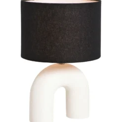 Lampenkap Luna cilinder zwart - 21xØ30 cm