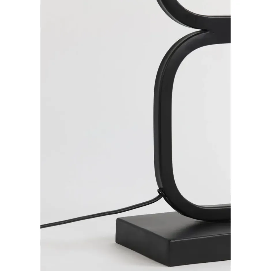 Lampvoet Lutika - Zwart - 23x11,5x46cm