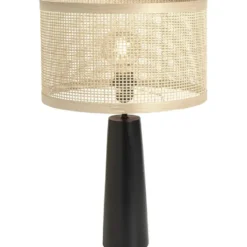 Lampvoet Rowen - zwart - 35x Ø18,5 cm