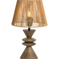 Lampvoet Timber bruin E27 - 30x13x13 cm