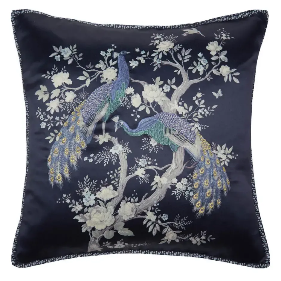 Laura Ashley - Belvedere Sierkussen - Dieren - 50x50cm - Blauw