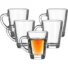 LAV Theeglazen/koffie glazen - transparant glas - 2x - 250 ml