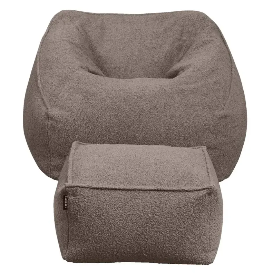 Lebel loungestoel Fay - taupe - 70x100x100 cm