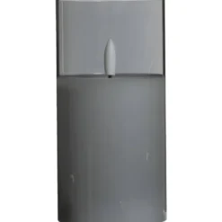 Led kaars in glas - grijs - 15xØ7,5 cm