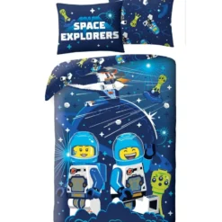 Lego Dekbedovertrek Space Explorers - 140 x 200 + 70 x 90 cm - Polyester