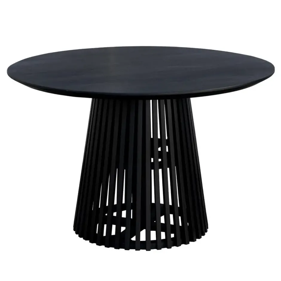 Lewis & Loft Eettafel Levi – Rond – Ø120 cm – Zwart
