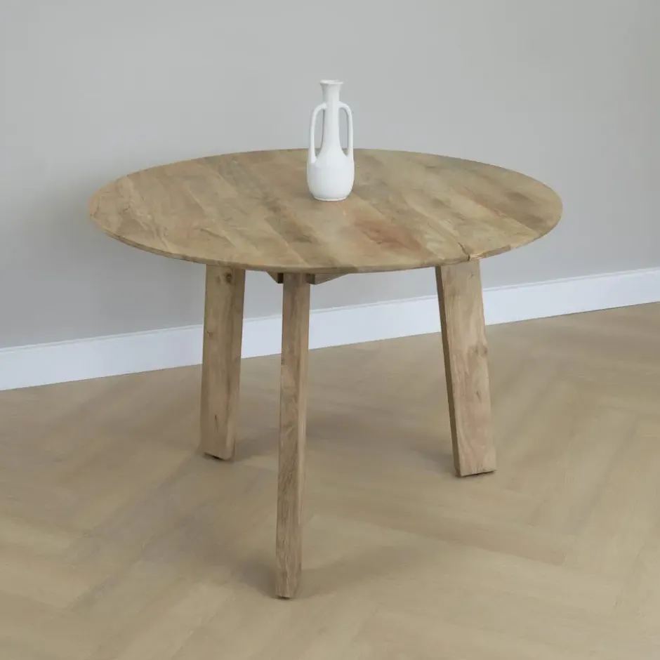 Lewis & Loft Eettafel Lien - FSC® mangohout - Rond - ø105 cm - Naturel