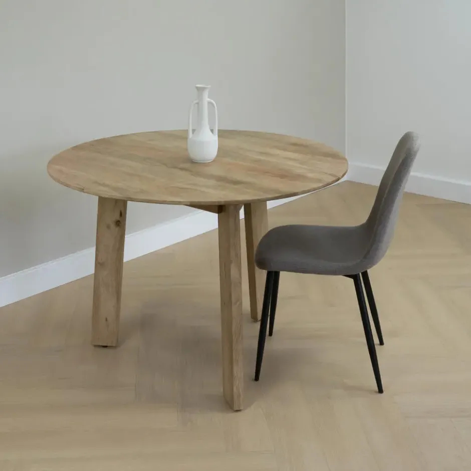 Lewis & Loft Eettafel Lien - FSC® mangohout - Rond - ø105 cm - Naturel