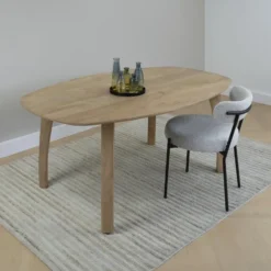 Lewis & Loft Eettafel Luna – Deens ovaal – 160 x 100 cm – Naturel