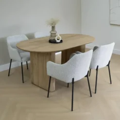 Lewis & Loft Eettafel Lynn - FSC® - Ovaal - 160x90 cm - Naturel
