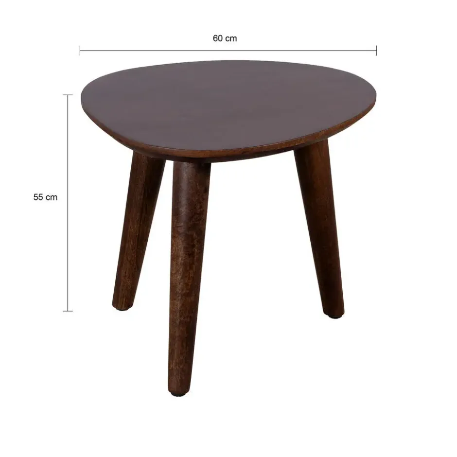 Lewis & Loft Salontafel Lela - FSC® - Walnoot bruin - Set van 2