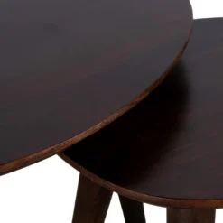 Lewis & Loft Salontafel Lela - FSC® - Walnoot bruin - Set van 2