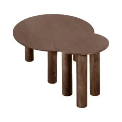 Lewis & Loft Salontafel Lian - FSC® Mangohout - Rond ⌀70 cm - Bruin