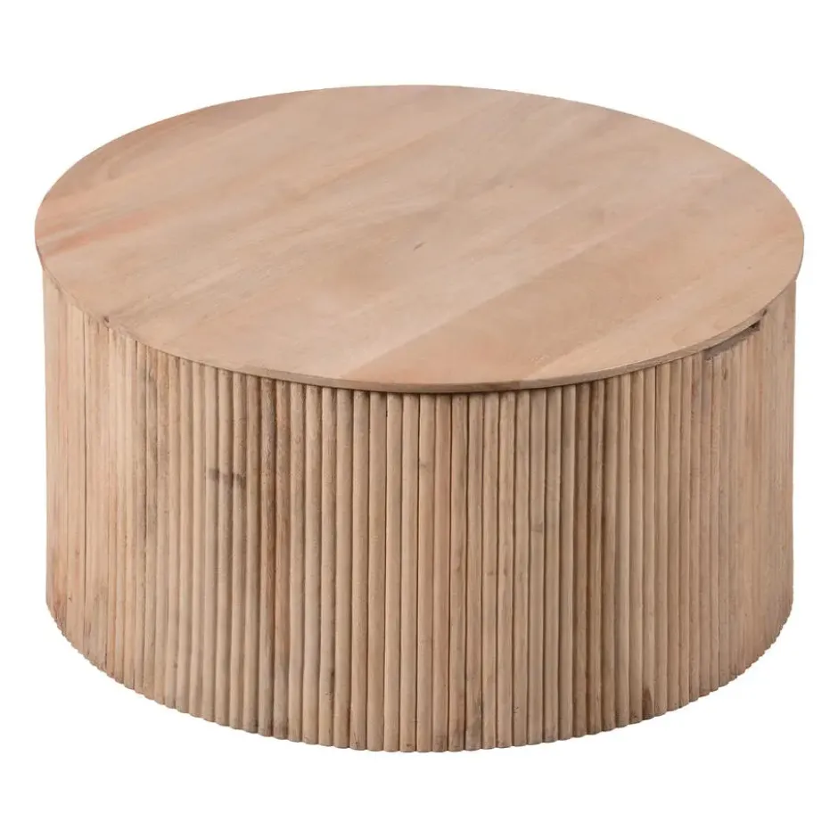 Lewis & Loft Salontafel Lonne - FSC® mangohout -Rond ⌀70cm - Naturel