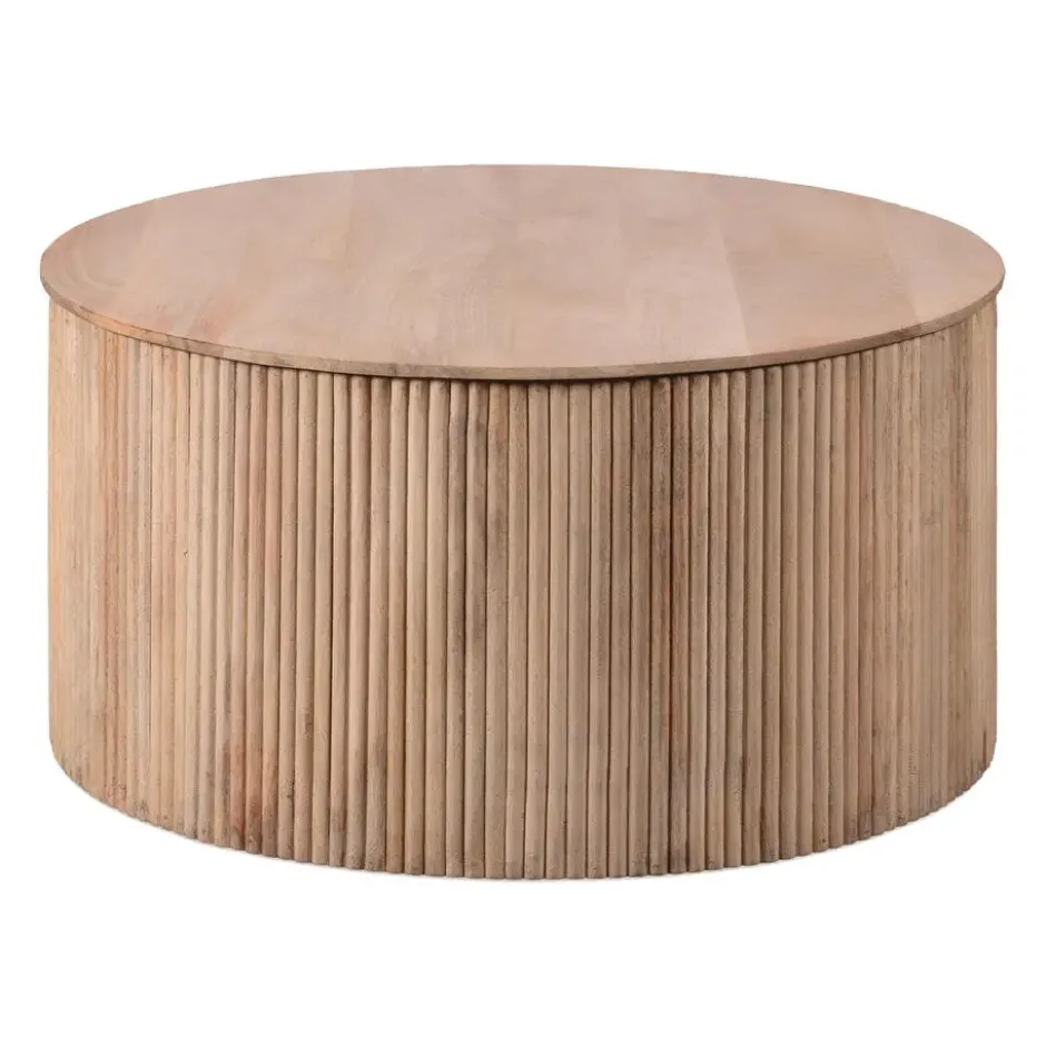 Lewis & Loft Salontafel Lonne - FSC® mangohout -Rond ⌀70cm - Naturel