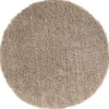 Life Basic Shaggy Rond Vloerkleed Hoogpolig Beige - 200 CM Ø