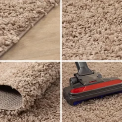 Life Basic Shaggy Rond Vloerkleed Hoogpolig Beige - 200 CM Ø