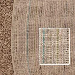 Life Basic Shaggy Rond Vloerkleed Hoogpolig Beige - 200 CM Ø