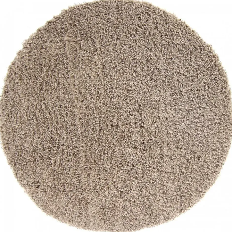 Life Basic Shaggy Rond Vloerkleed Hoogpolig Beige - 160 CM Ø