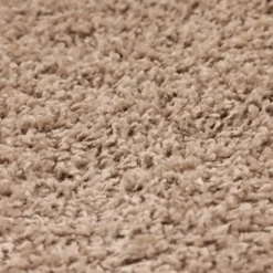 Life Basic Shaggy Rond Vloerkleed Hoogpolig Beige - 160 CM Ø