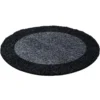 Life Basic Shaggy Rond Vloerkleed Hoogpolig Antraciet - 160 CM Ø