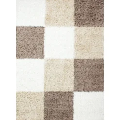 Life Basic Shaggy Vloerkleed Hoogpolig Bruin Beige - 160x230 CM