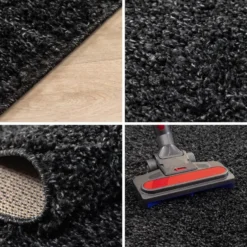 Life Basic Shaggy Vloerkleed Hoogpolig Antraciet - 200x290 CM