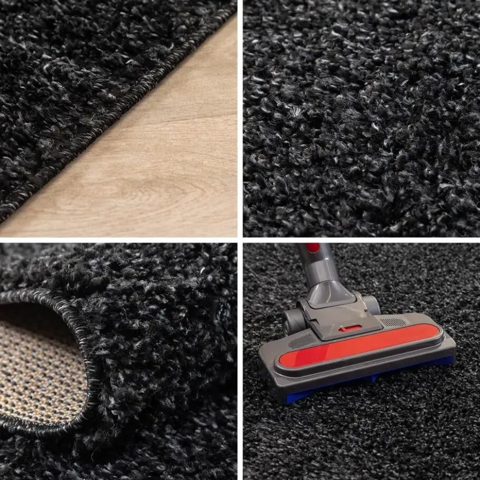 Life Basic Shaggy Vloerkleed Hoogpolig Antraciet - 200x290 CM