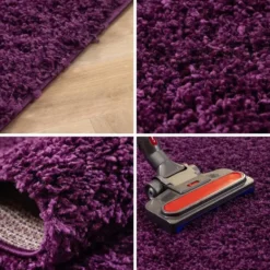 Life Basic Shaggy Vloerkleed Hoogpolig Paars - 160x230 CM