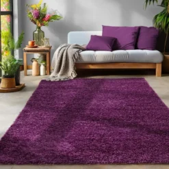 Life Basic Shaggy Vloerkleed Hoogpolig Paars - 200x290 CM