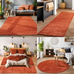 Life Basic Shaggy Vloerkleed Hoogpolig Terra - 140x200 CM