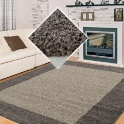 Life Basic Shaggy Vloerkleed Hoogpolig Taupe - 240x340 CM